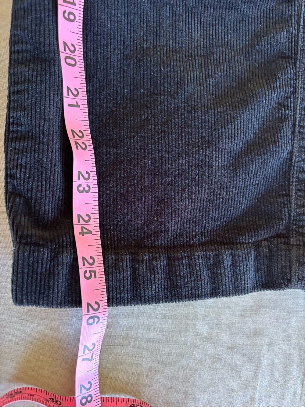 Pilcro Anthropologie Black Corduroy Wide Leg Elastic Waist Pockets Small - Picture 11 of 11